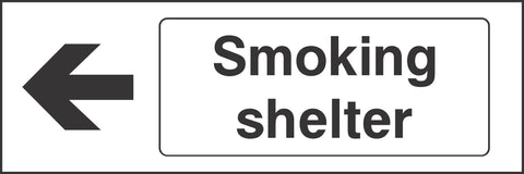 Smoking shelter Left Sign