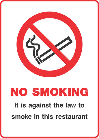 No smoking Sign
