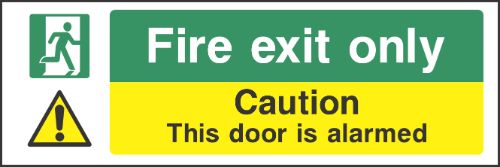 Fire exit only Sign
