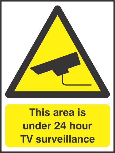 This area is undeer 24 hour TV surveillance Sign