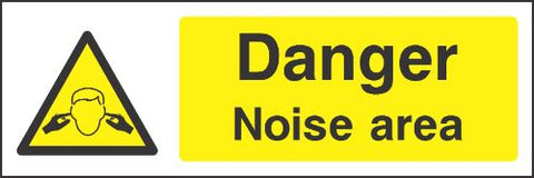 Danger noise area Sign