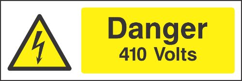 Danger 410V Sign