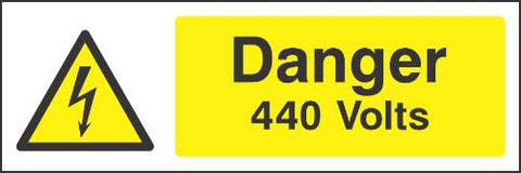 Danger 440V Sign