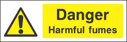 Danger Harmful fumes Sign