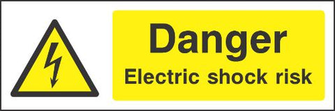 Danger Electric shock risk Sign