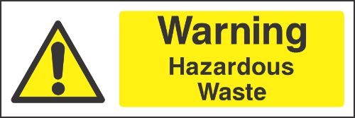 Warning Hazardous waste Sign