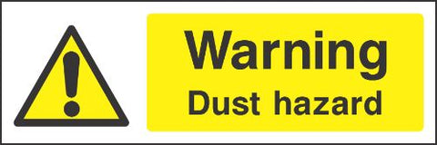 Warning Dust hazard Sign