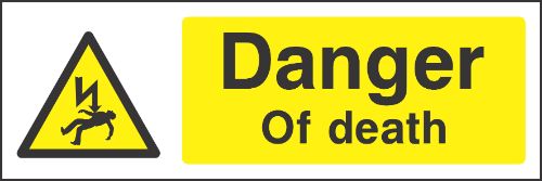 Danger of death Sign