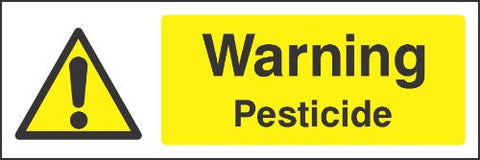 Warning Pesticide Sign