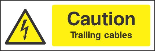 Caution Treailing cables Sign