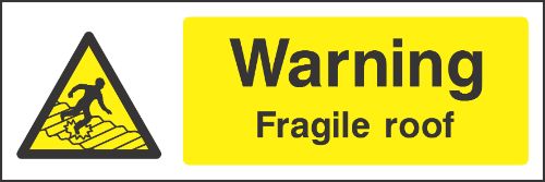 Warning fragile rood Sign