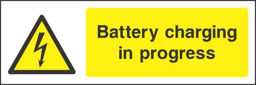 Battery charging in progress Sign