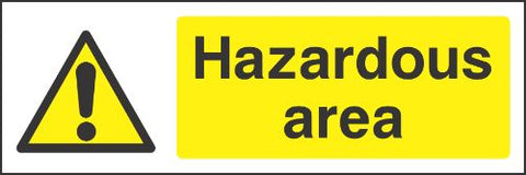 Hazardous area Sign