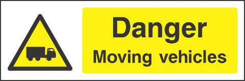 Danger moving vehicles Sign
