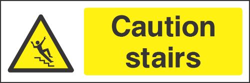 Caution Stairs Sign