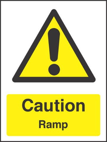 Caution ramp Sign