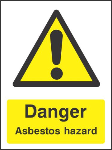 Danger asbestos Hazard Sign