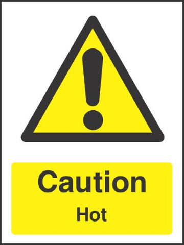 caution Hot Sign