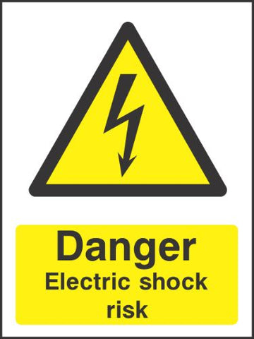 Danger elecric shock risk Sign