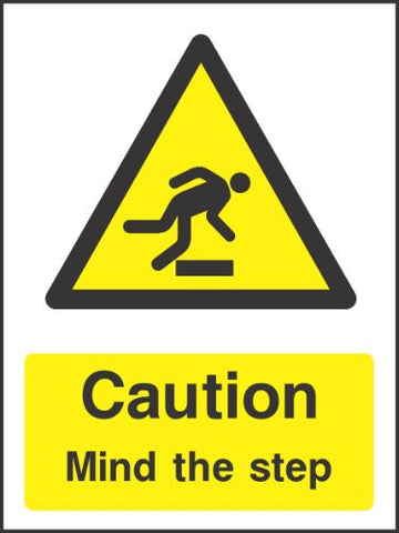 Caution mind the step Sign