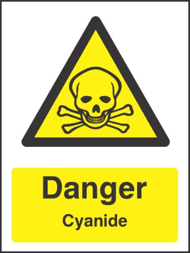 Danger cyanide Sign