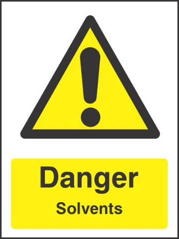 Danger Solvents Sign