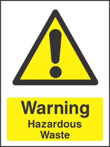 Warning Hazardous waste Sign