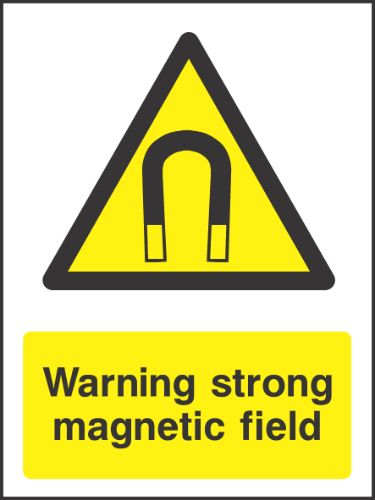 Warning magnetic field Sign
