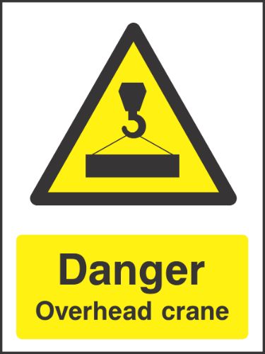 Danger overhead crane Sign