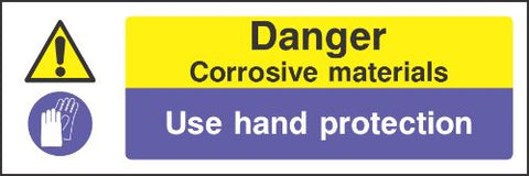 Danger Corrosive materials Sign
