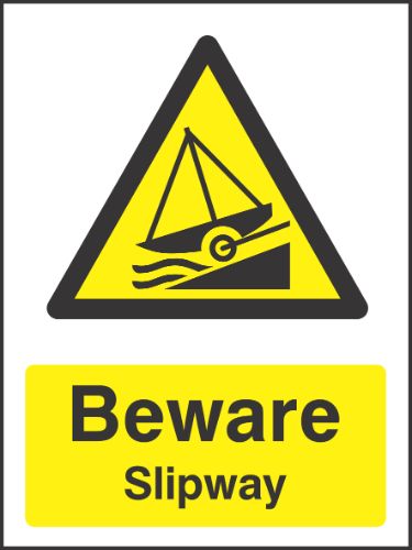 Beware slipway Sign