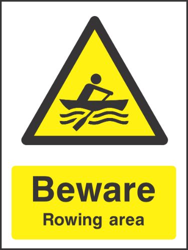 Bewre rowing area Sign