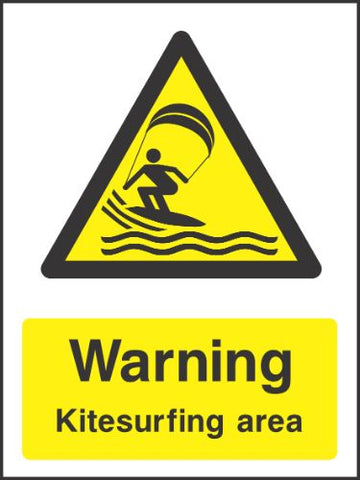 Warning kitesurfing area Sign