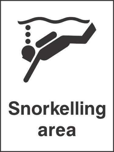 Snorkelling area Sign