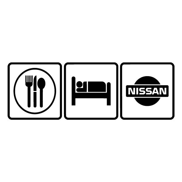 Eat Sleep Nissan Sticker