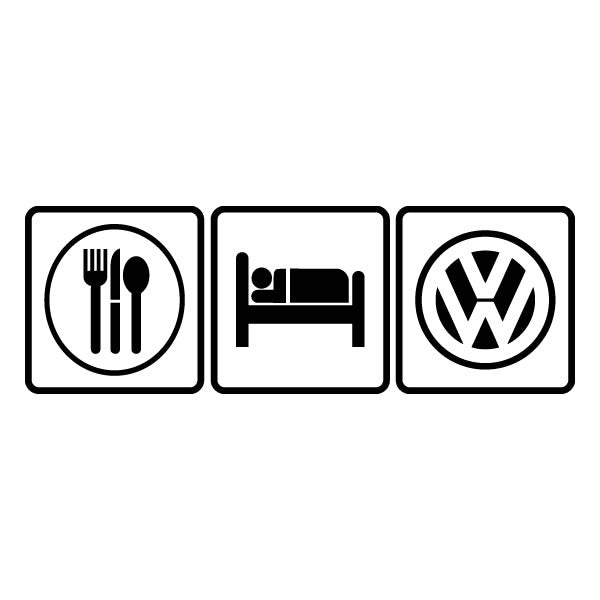 Eat Sleep VW Sticker