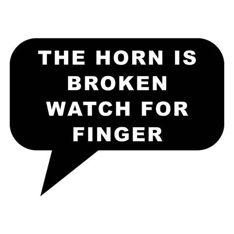 Horn Broken Sticker