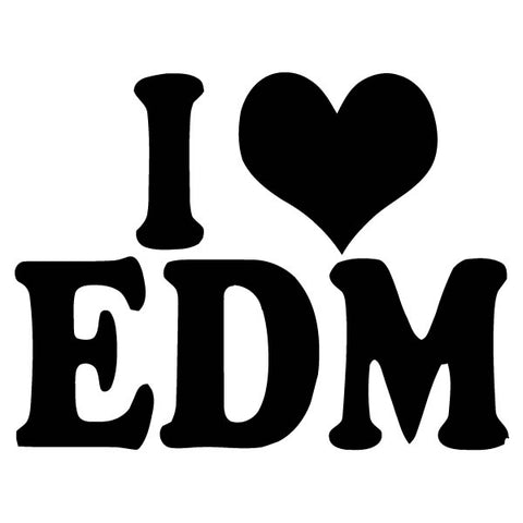 I love EDM Sticker