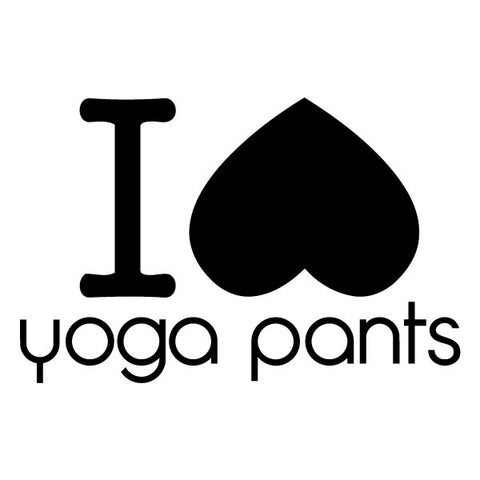 I love yoga pants Sticker