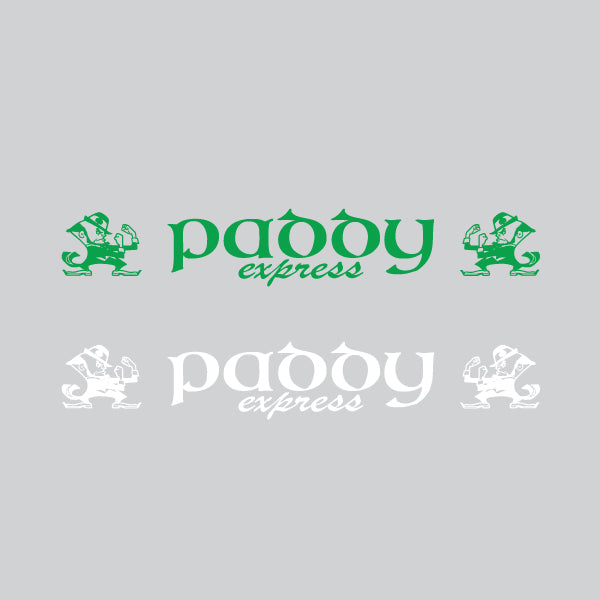 Paddy Express Fighting Irish Shamrock Windscreen Decal Sunvisor Sticker