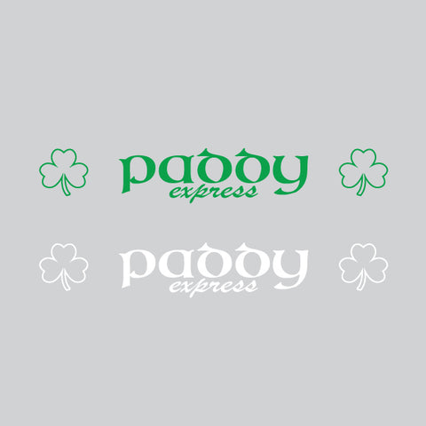 Paddy Express Shamrock Windscreen Decal Sunvisor Sticker