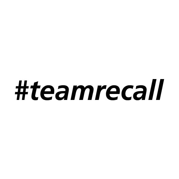#teamrecall Sticker